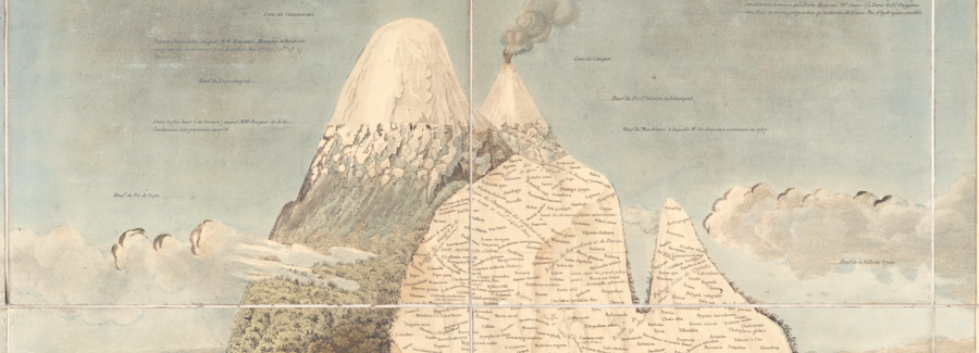 A map of a mountain
